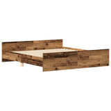 Bed Frame without Mattress Old Wood 160x200cm Engineered Wood 3328754
