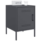 Bedside Cabinets 2 pcs Anthracite 36x39x50.5 cm Steel 842915