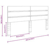 Headboard White Engineered Wood 887505
