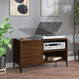 Record Cabinet Brown Oak 84.5x38x48 cm Engineered Wood 831956