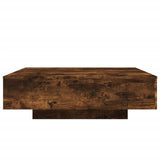 Coffee Table Smoked Oak 100x100x31 cm Engineered Wood 836599