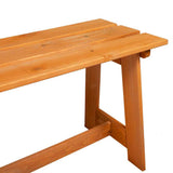 Outdoor Bench Brown 119 x 37 x 47 cm Solid Pine Wood 4012192