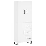 Highboard White 69.5x34x180 cm Engineered Wood 3195923