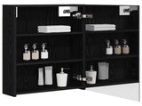 Bathroom Mirror Cabinet Black Oak 50 x 14.5 x 70 cm 889040
