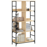 Bookshelf Sonoma Oak 78.5x33x153 cm Engineered Wood 835255