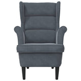 Armchair Dark Grey Velvet 42012825