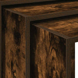 Nesting Tables 3 pcs Smoked Oak Engineered Wood 858537