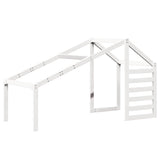 Kids' Bed Roof White 198x97x113 cm Solid Wood Pine 846877