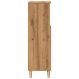 Bathroom Cabinet Artisan Oak 30x30x100 cm Engineered Wood 857109