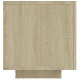 TV Cabinet with LED Lights Sonoma Oak 160x35x40 cm 804430