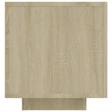 TV Cabinet with LED Lights Sonoma Oak 160x35x40 cm 804430