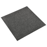 Carpet Floor Tiles 20 pcs 5 m 50x50 cm Anthracite 147309
