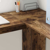 Corner Desk Smoked Oak 140 x 113.5 x 75 cm Engineered Wood 869558