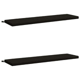 2-Piece Bench Cushions SOEST 2 pcs 100% Polyester Black 949037