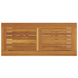 Outdoor Table with Storage Natural and Grey 80 x 35 x 75 cm 4010608
