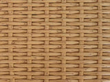 Garden Table Natural 55 x 55 x 37 cm PE Rattan and Glass 42035140