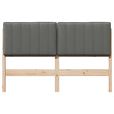 Upholstered Headboard Brown and Light Grey 140 cm 880178