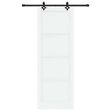 Sliding Door ORKDAL White 83 x 232 cm Solid Pine Wood 3333621