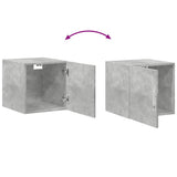 Slim Storage Cabinet Concrete Grey 40x42.5x225 cm Engineered Wood 3281283