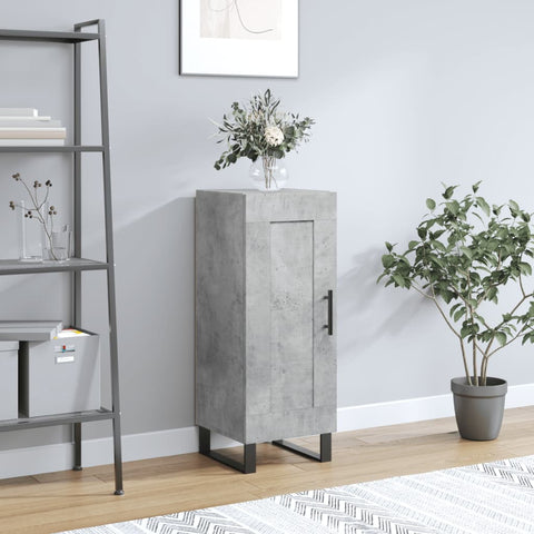 ZNTS Sideboard Concrete Grey 34.5x34x90 cm Engineered Wood 830472
