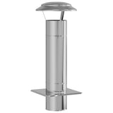 Chimney Extension Silver 25 x 25 x 65 cm Stainless Steel 42008443