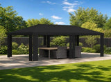 Gazebo Cover 6 x 3 m Black Polyester 190 gsm 900432