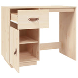 ZNTS Desk 95x50x75 cm Solid Wood Pine 820102