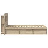 Bed Frame with Storage Sonoma Oak 80 x 200 cm Engineered Wood 3433436