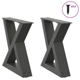 Coffee Table Legs 2 pcs Anthracite 30x cm Steel 4012678