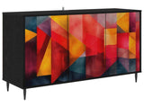 Sideboard HEESCH Black Oak 102 x 33 x 76 cm Engineered Wood 8006978