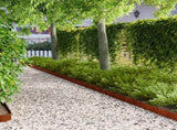 Lawn Edging 10 pcs 103 x 10 cm Steel Rusty 8008444