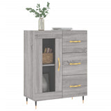 Sideboard Grey Sonoma 69.5x34x90 cm Engineered Wood 828026