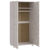 Wardrobe HAMAR White 89x50x180 cm Solid Wood Pine 340481