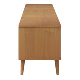 TV Cabinet MOLDE Brown 158x40x49 cm Solid Wood Pine 4013412