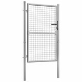 Garden Gate Galvanised Steel 100x125 cm Silver 144757