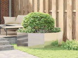 Planter Silver 120 x 120 x 50 cm Stainless Steel 883749