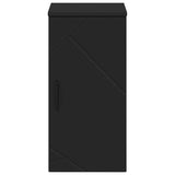 Bathroom Cabinet Wall-mounted with Door Black 30 x 31.5 x 61 cm 883345