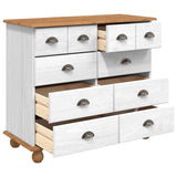 Chest of Drawer ASKIM White 91 x 40 x 79 cm Solid Pine Wood 4105423