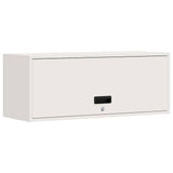 Wall Cabinet for Garage with Gas-lift Door White 883273