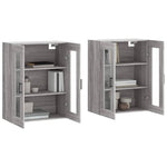 Wall Mounted Cabinets 2 pcs Grey Sonoma Engineered Wood 3197951