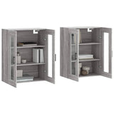 Wall Mounted Cabinets 2 pcs Grey Sonoma Engineered Wood 3197951