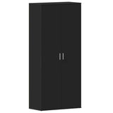 Shoe Cabinet with Door Black 80 x 39 x 180 cm Engineered wood 3333867