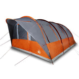 Family Tent Tunnel 7-Person Grey and Orange Waterproof 94627