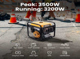 3500w Inverter Petrol Generator 4 Stroke Engine for Camping 26KG Lightweight 18535140