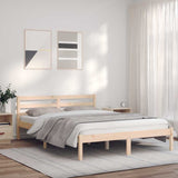 Bed Frame Natural 208.5 x 157.5 x 69.5 cm Solid Pine Wood 900320