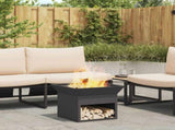Fire Pit Black 50 x 50 x 40 cm Steel 874581