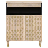 Side Cabinet 60x33x75 cm Solid Wood Mango 358273