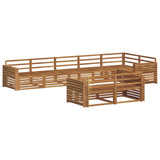 Outdoor Sofa Set 8 pcs Natural Solid Acacia Wood 3373664