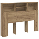 Headboard Cabinet Artisan Oak 140x19x103.5 cm 856869