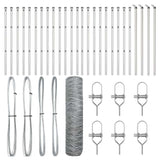 Hexagonal Fence Ground Fix 50 x 0.8 m Galvanised Steel Silver 3352989